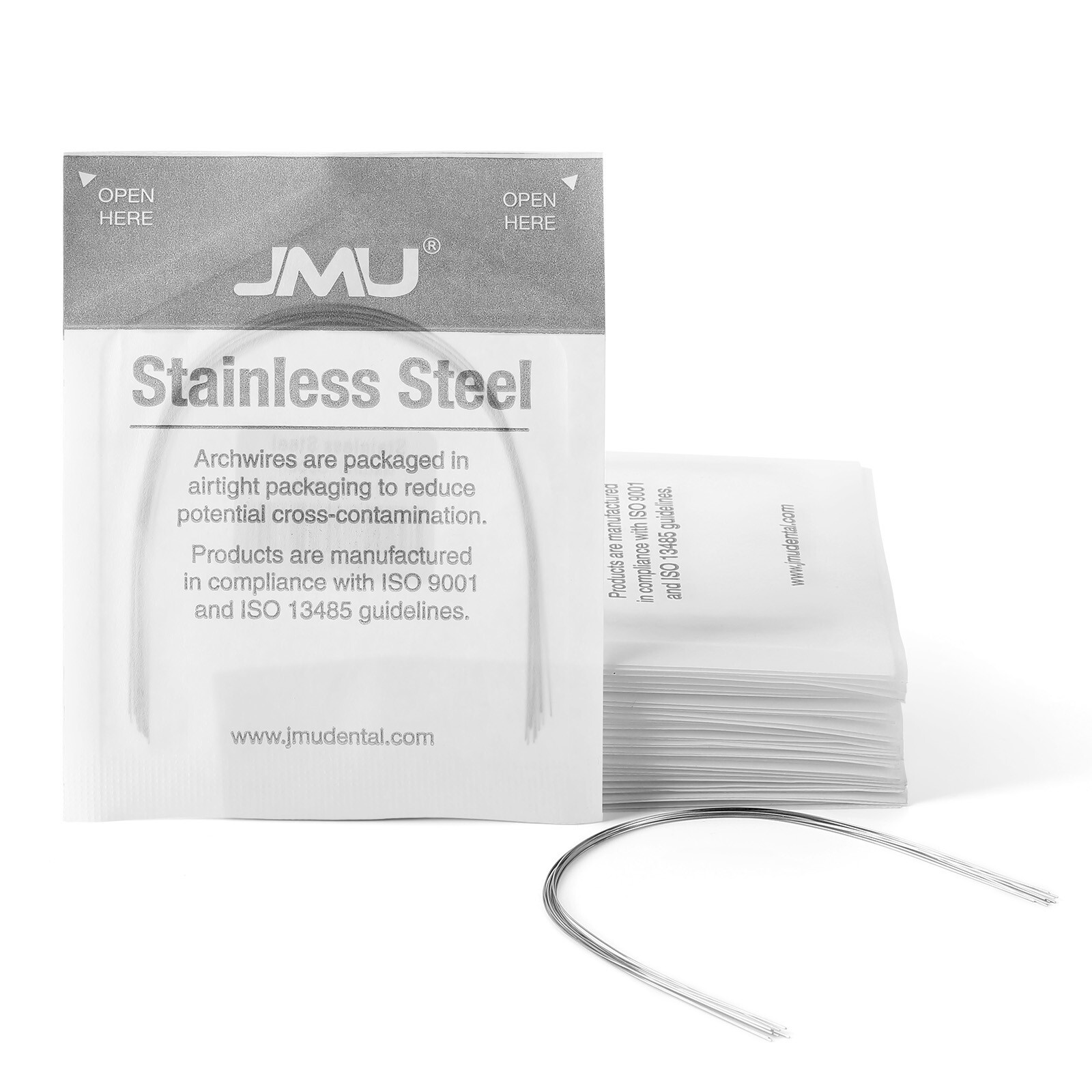 100Pcs Dental Orthodontic Arch Wire Stainless Steel Ovoid Round 0.012″ Upper Low