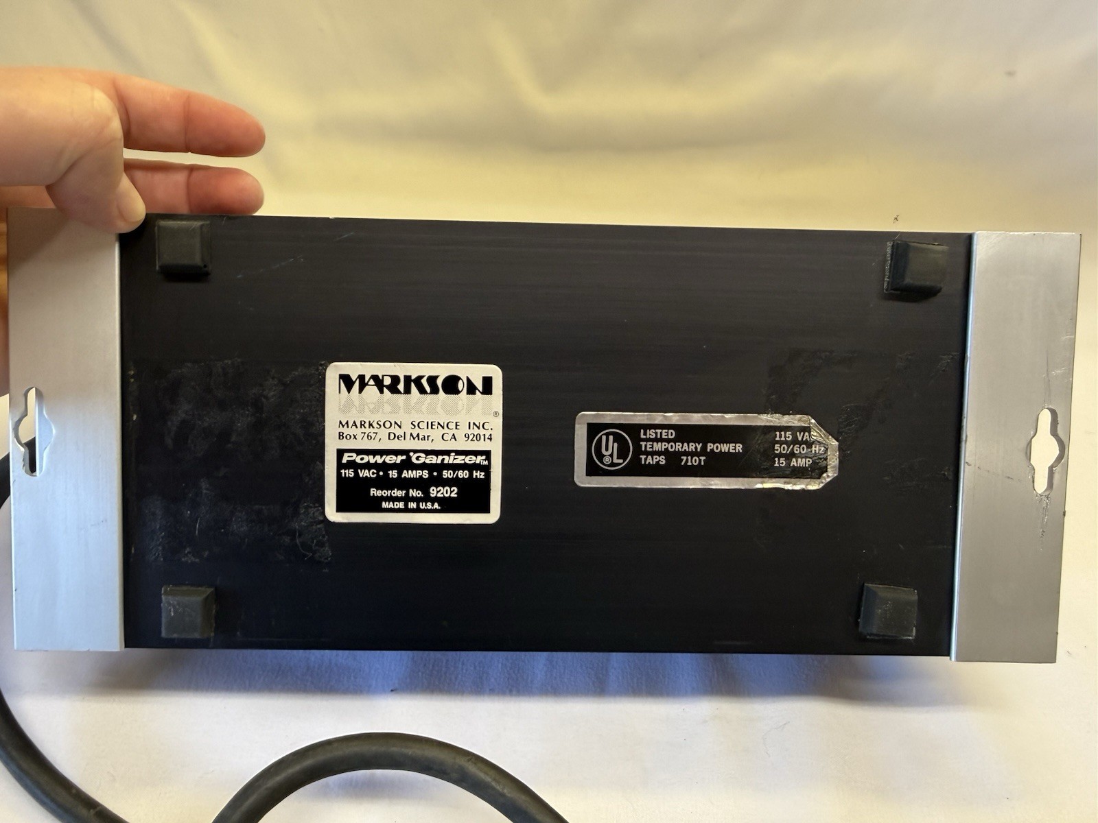 Vintage Markson Power ‘Ganizer Multiple Outlet Module Markson Science Inc.