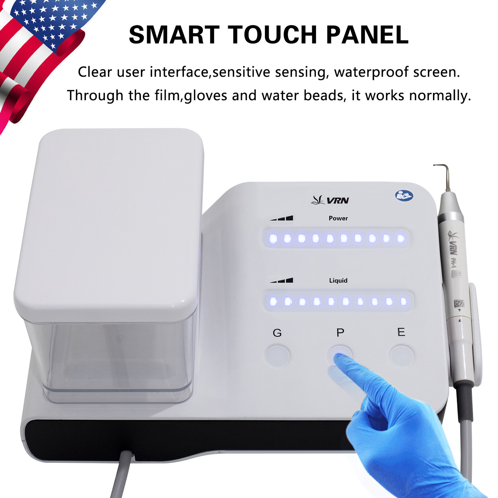 LED Dental Ultrasonic Piezo Scaler Handpiece Bottles Fit EMS Cavitron Woodpecker
