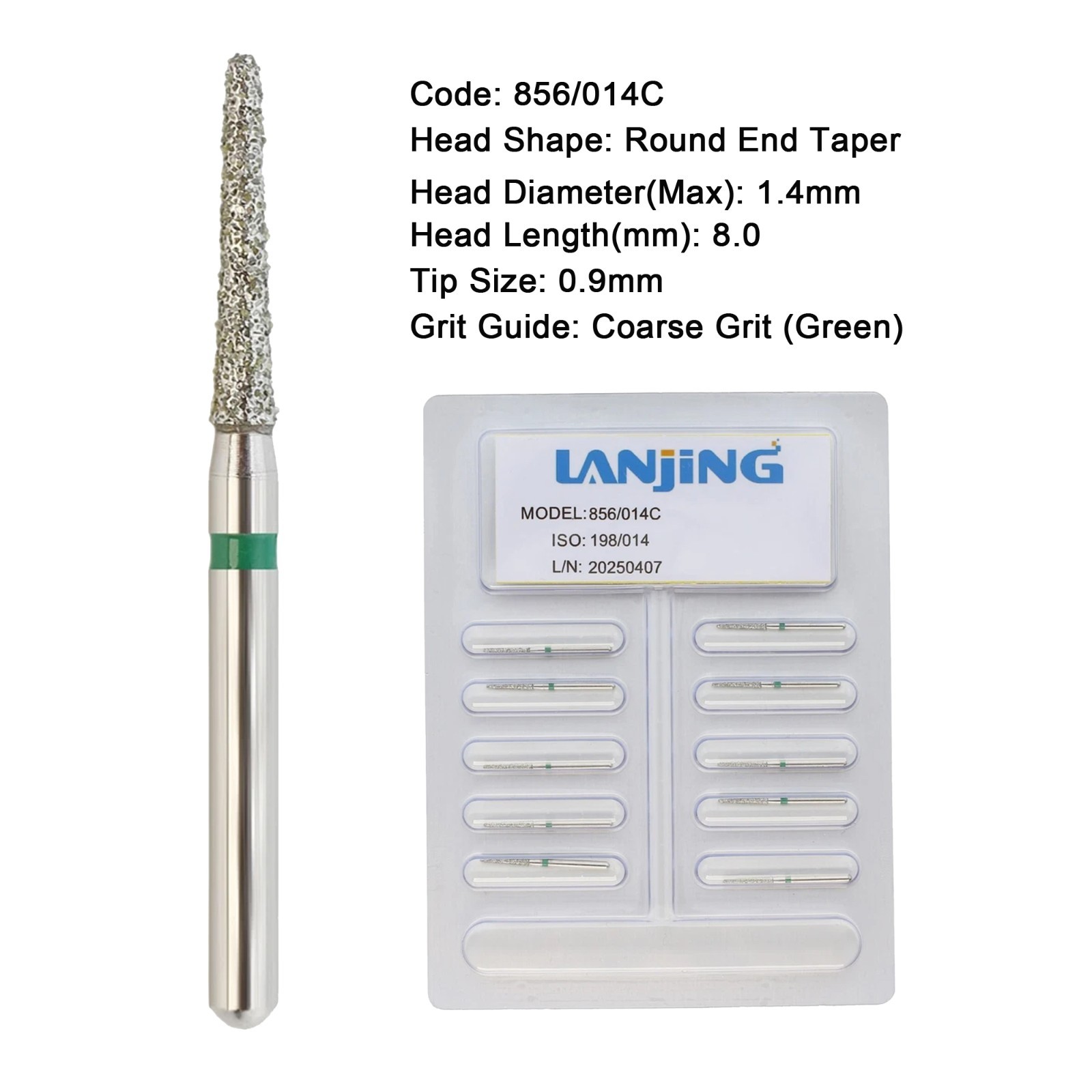 Dental Burs Diamond Egg Football FG Pear Round End Taper Cylinder High Speed 830