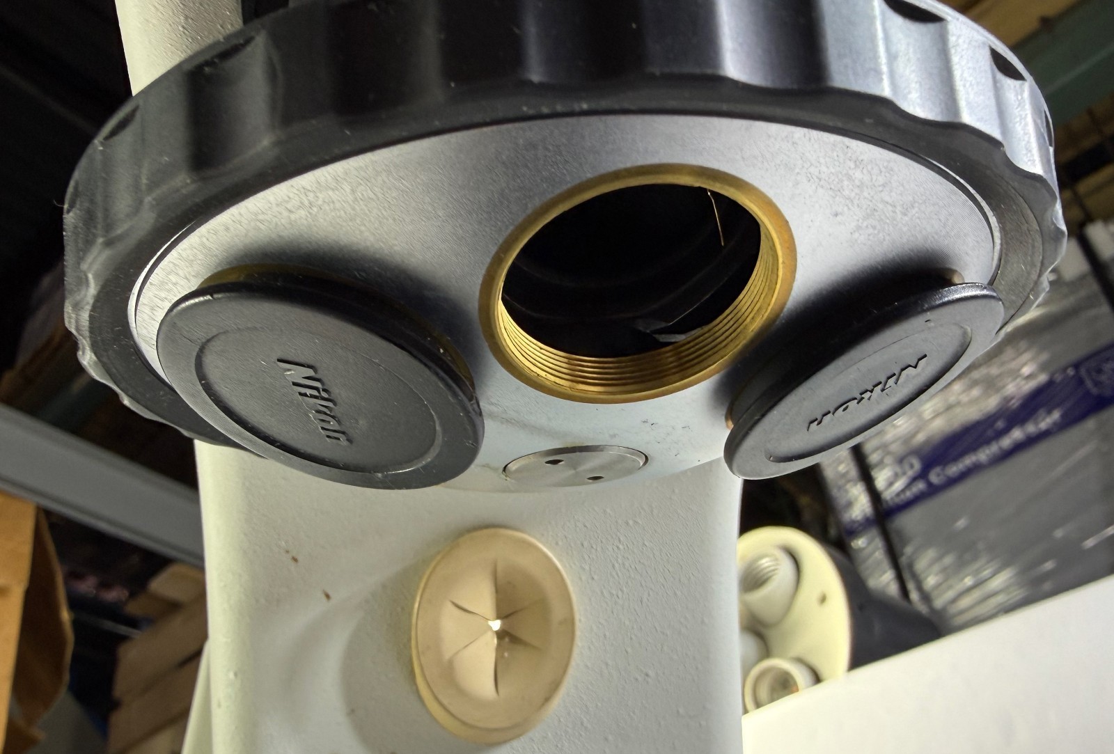Nikon Microscope 55i Eclipse Stand Body Chassis +Abbe Condenser, Carrier, Turret
