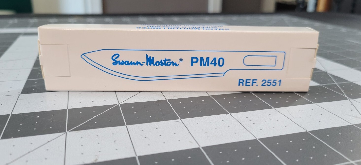 New Swann-Morton PM40 Blades, Individually Sealed, Pack Of 10 Blades, Exp 10/26