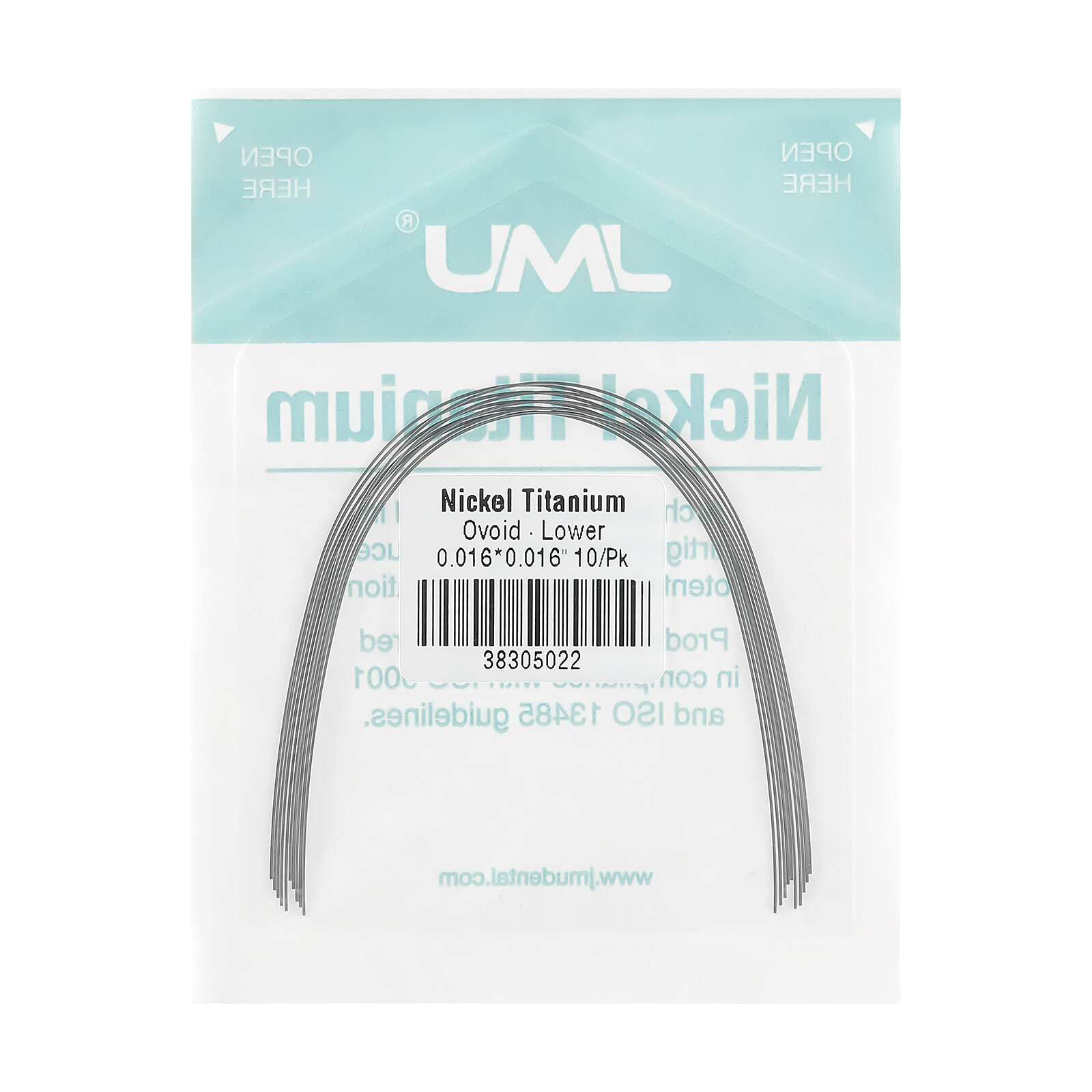100PCS Dental Orthodontic Brace Round Arch Wires Ovoid Form Super Elastic NITI