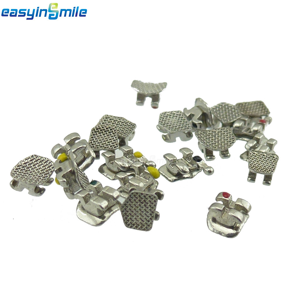 10kits Dental Orthodontic Brackets Mini Metal Braces Roth/MBT 022 Slots 345 Hook