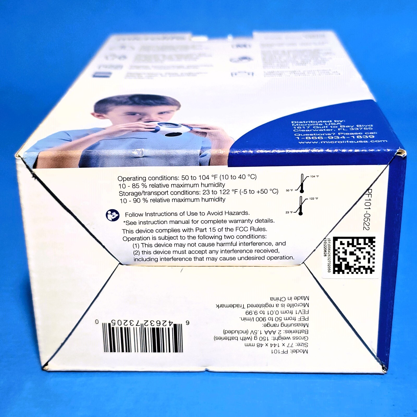 Microlife Digital Peak Flow Respiratory Meter PF101 Monitors PEF / FEV1 SEALED!