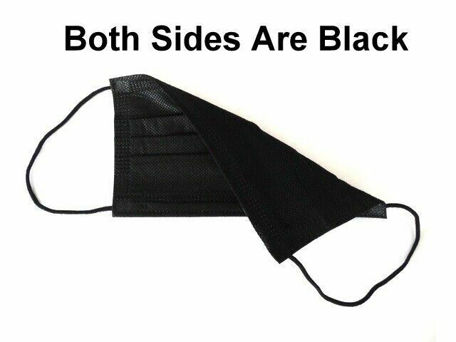200 Black Kids Children Disposable Face Mask 3Layer C.E Approval FFP2 U.S Seller