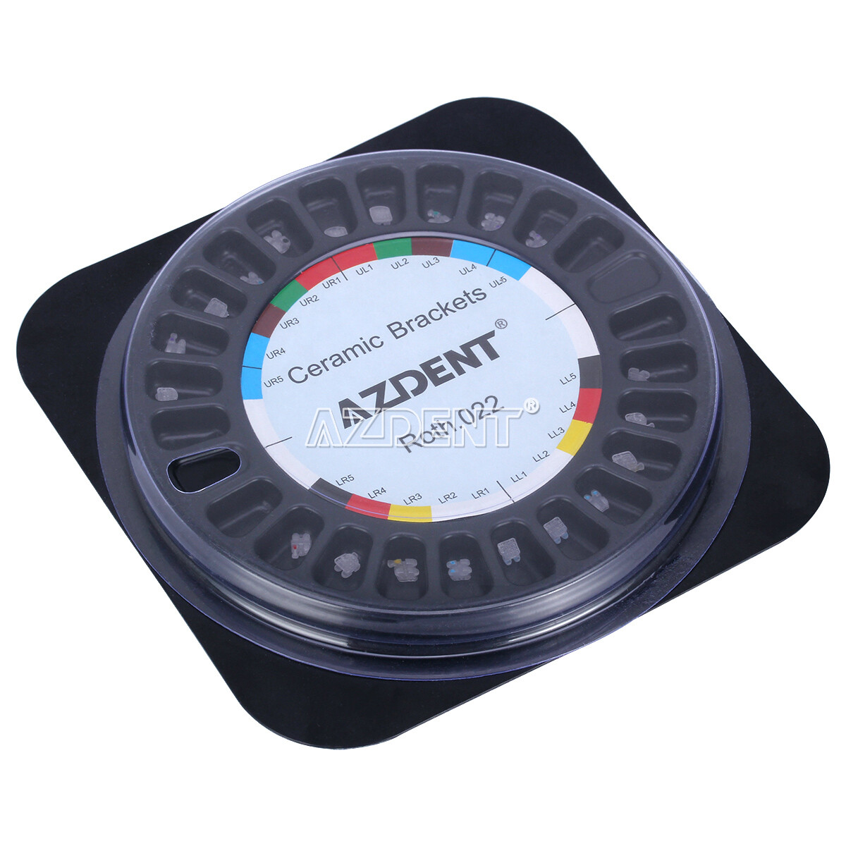 AZDENT Dental Orthodontic Ceramic Brackes Braces Roth /MBT .022 Hooks 345