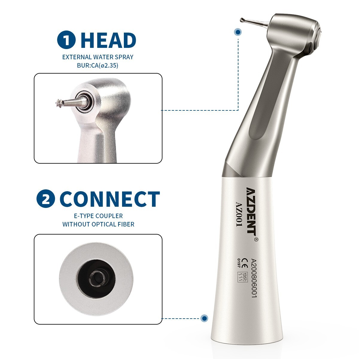 Dental Alta y Baja Velocidad / Kit de Pieza de Mano de 4/2 Agujero Estilo NSK US