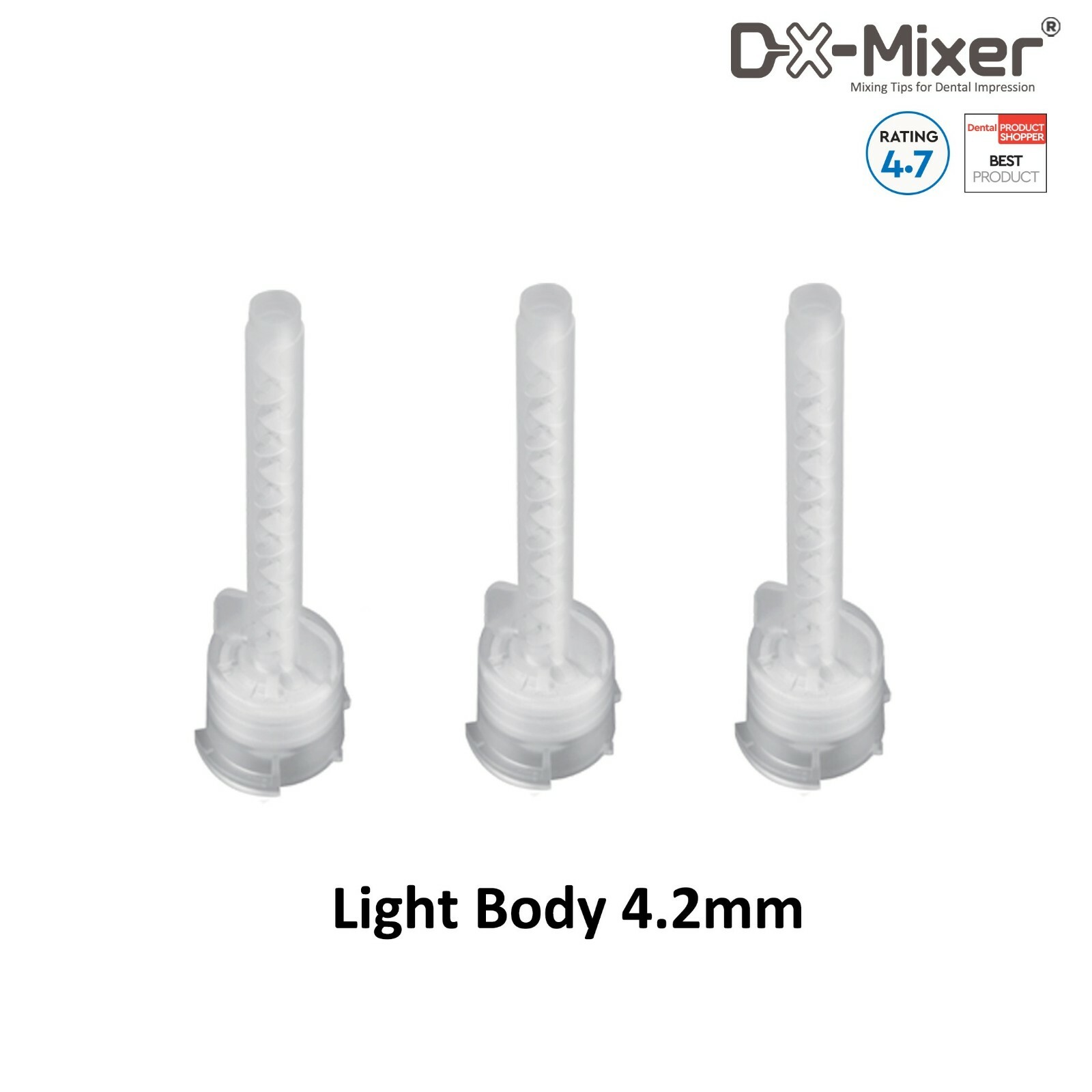 48 pcs Light Body Impression HP Mixing Tips 4.2mm Dental VPS/PVS – DX-Mixer®