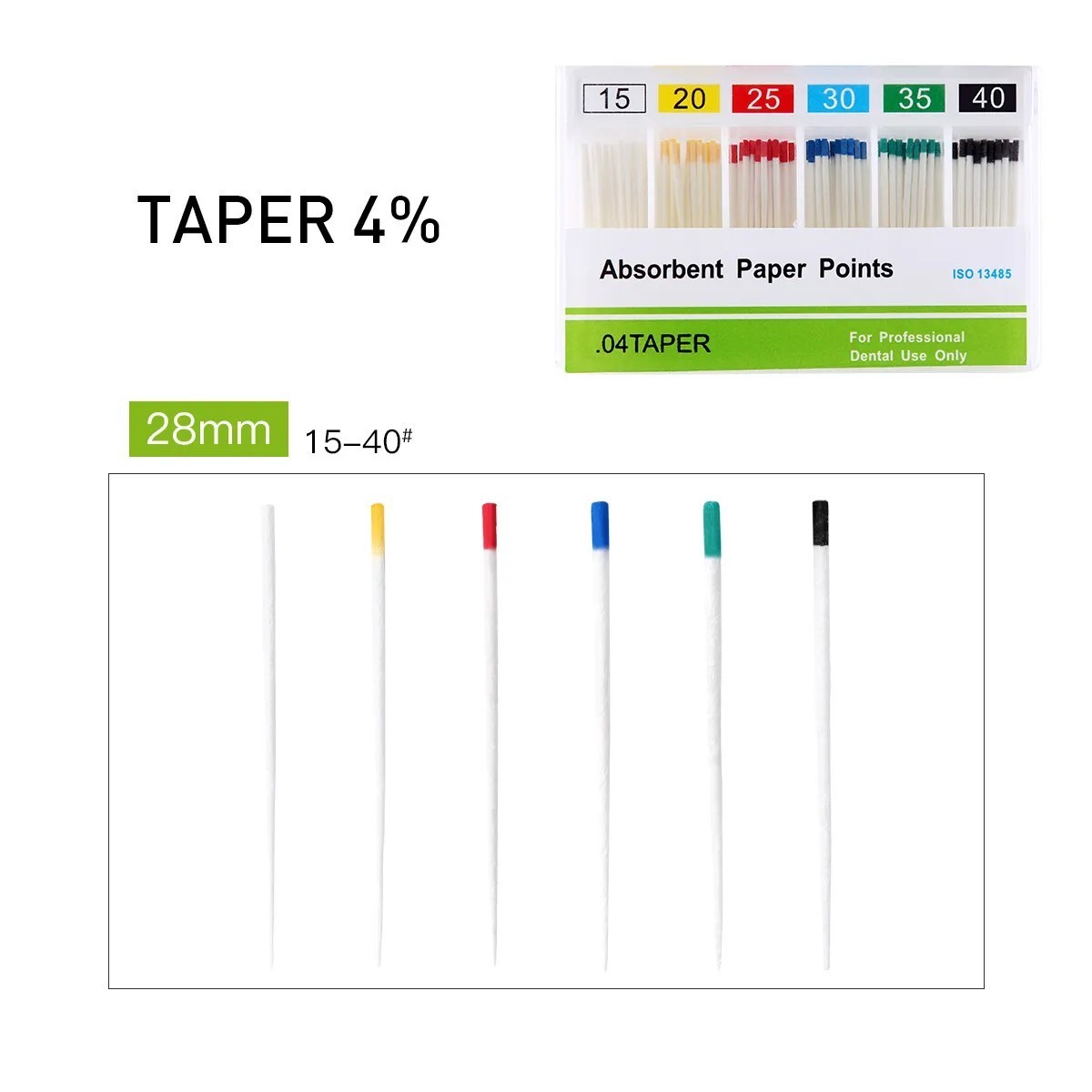 Dental Absorbent Paper Points Endodontic 0.02/0.04/0.06 Root Canal Obturation