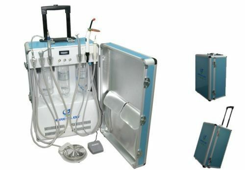 Greeloy GU-P206 Dental Portable Unit+Air Compressor+Curing Light+Scaler 2H 110V