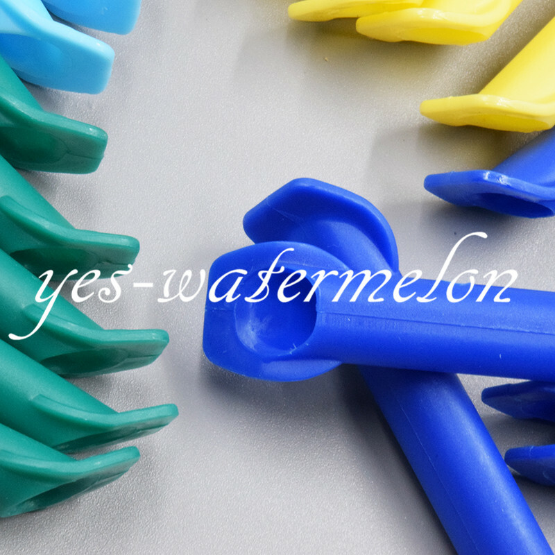 100 Pcs Mixed Colors Dental Surgical Strong Suction Tips Child Aspirator Tube