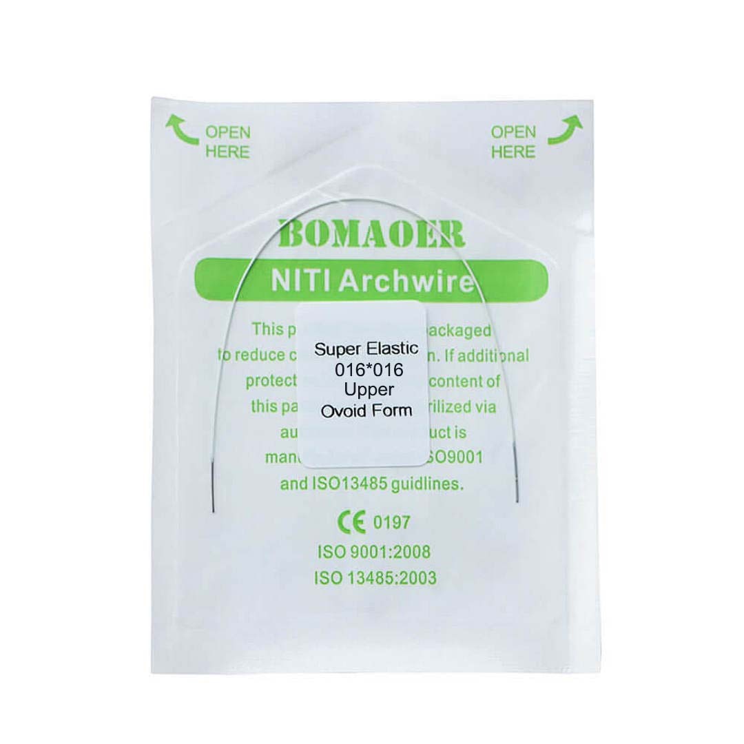 50×Dental Orthodontic Niti Rectangular Arch Wires Tooth Color Coated 16×16Upper