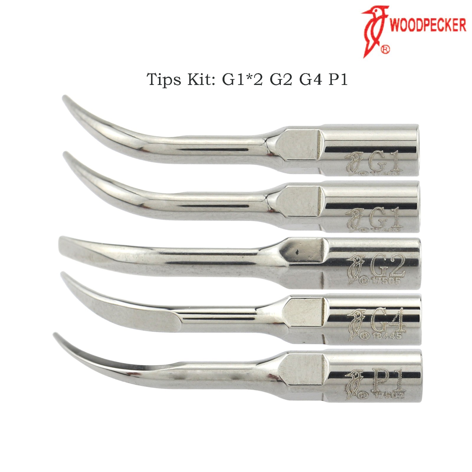 Woodpecker Dental Ultrasonic Scaler LED Handpiece DTE UDS Tips G1 P1 GD1 PD1