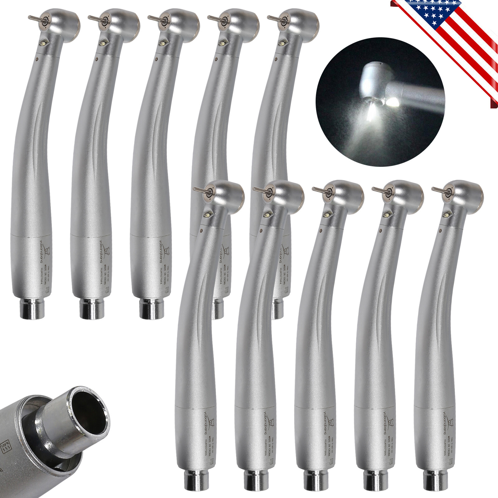 Large Torque Dental High Speed Handpiece LED E-genaerator For NSK Coupler 2/4H