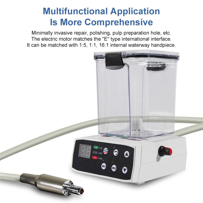 Dental Electric Micromotor Polishing Unit + 40K rpm Motor Handpiece Water Supply