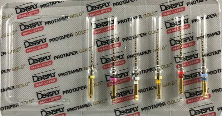 Dentsply ProTaper Gold Rotary Files F1,F2,F3,S1,S2,SX-F3 21mm 6 files /Pk