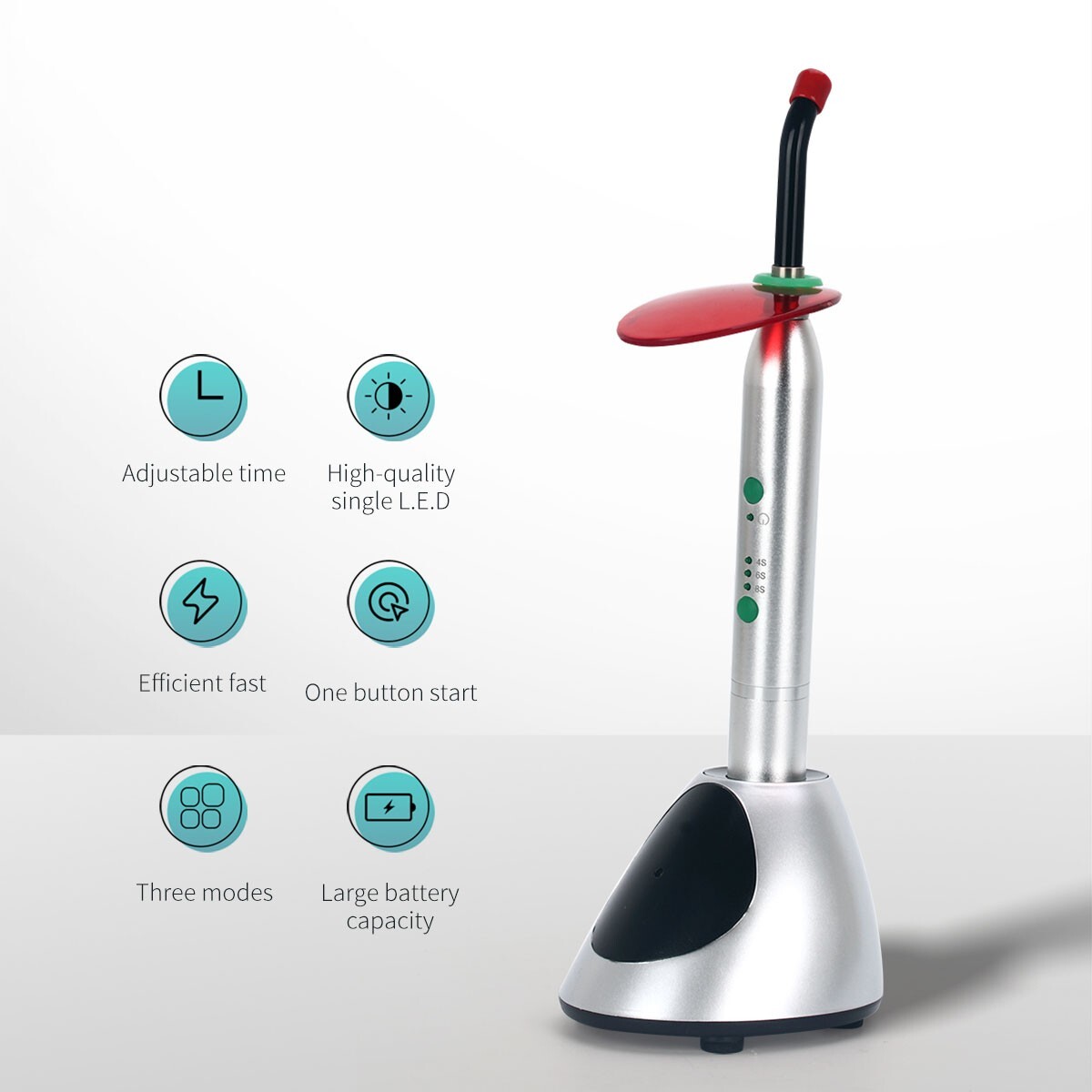Wireless Dental Orthodontics LED Curing Light YS-C 2700mw/c㎡ Resin Cure Lamp