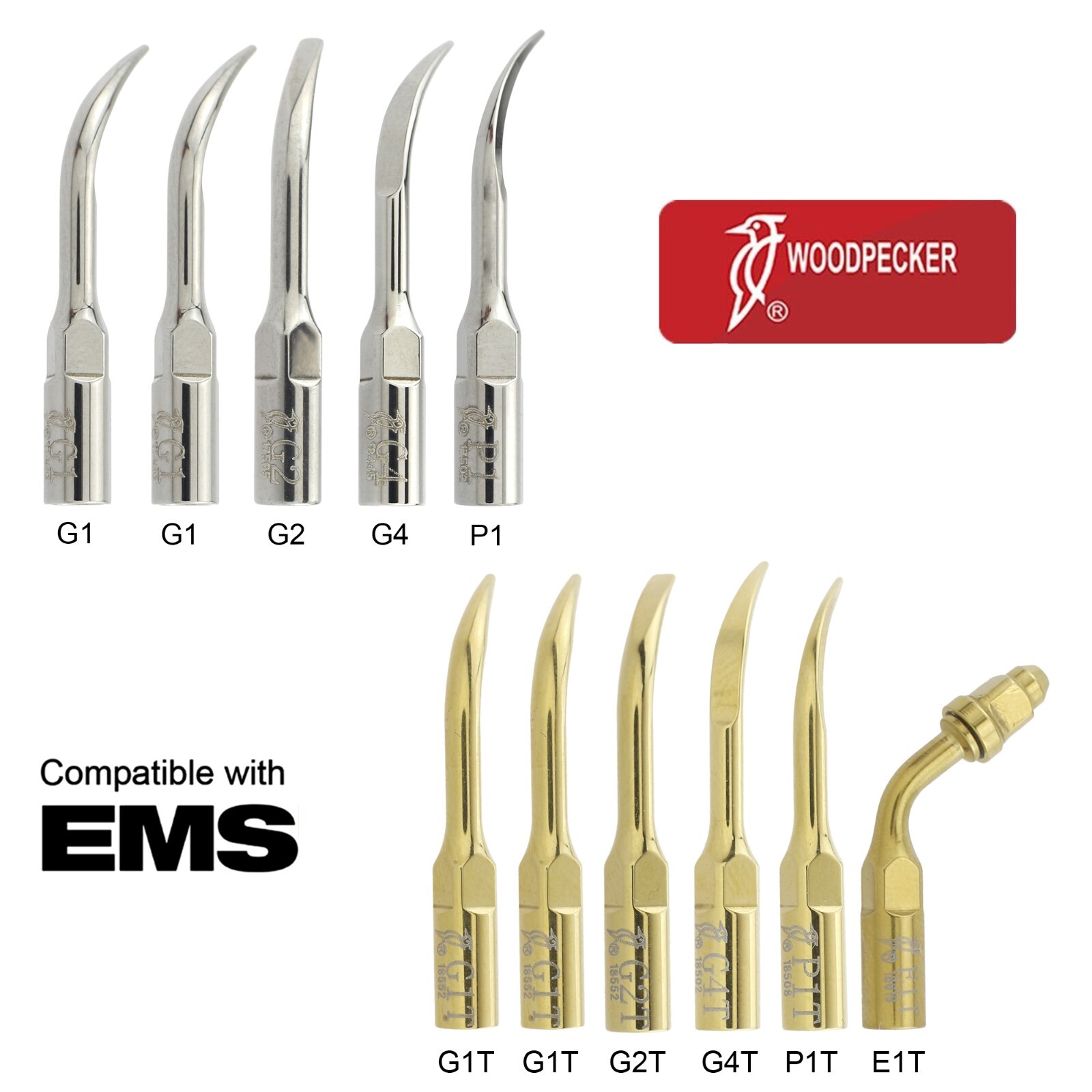 Woodpecker Dental Ultrasonic Scaler UDS-N2 N3 DTE V2 V3 LED Handpiece Piezo Tips