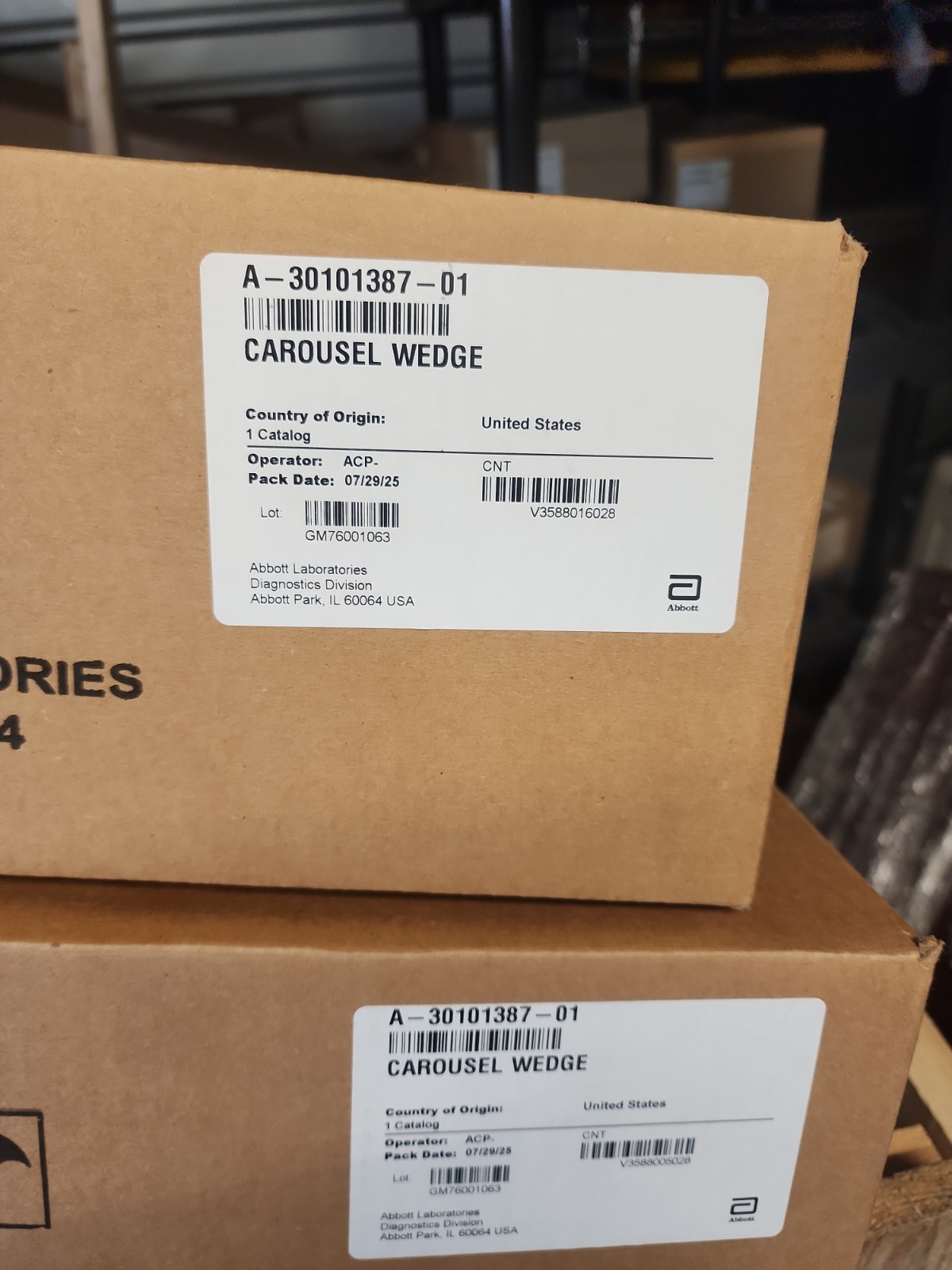 Abbott Carousel Wedge NIB A-30101387-01