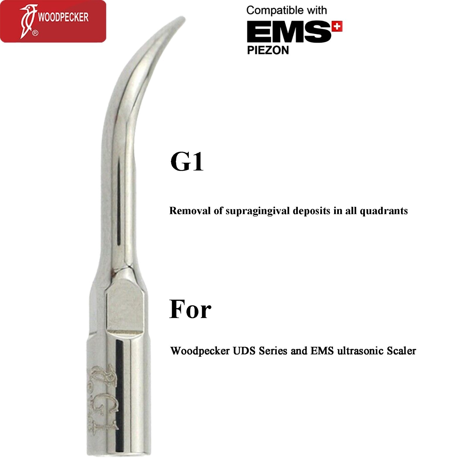 Woodpecker Dental Ultrasonic Piezo Scaler Tips Endo Perio DTE SATELEC NSK EMS