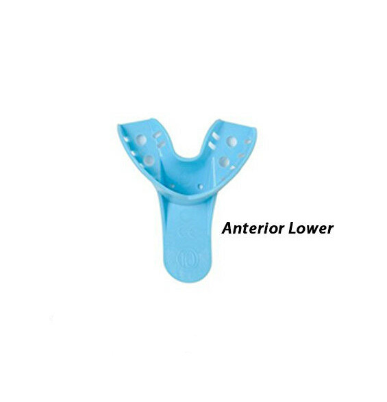 Dental Impression Trays #10 Anterior Lower Perforated 12 Pcs/Bag –