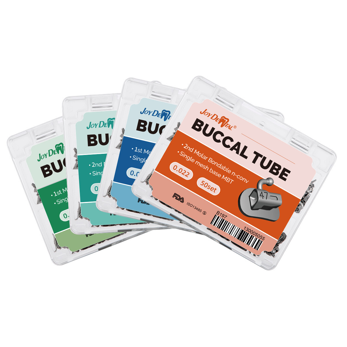 Dental Orthodontic Buccal Tube 1st 2nd Molar Roth/MBT 022 018 Bondable Monoblock