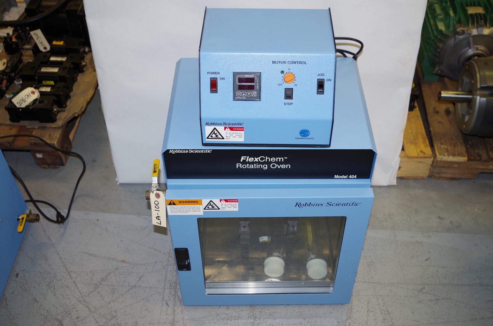 ROBBINS SCIENTIFIC MODEL 404 ROTATION FLEXCHEM OVEN 115VAC 350WATTS CODE: LA100