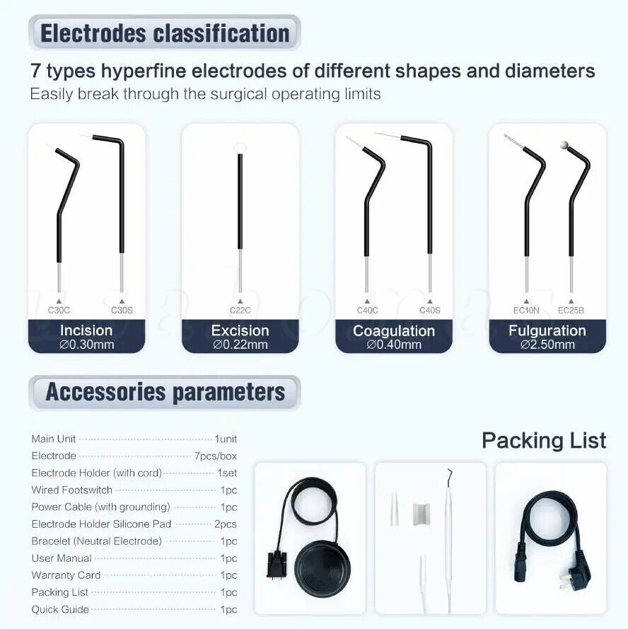 High-Frequency Dental Micro Surgery Electrosurgical Unit Electrosurgery Machine