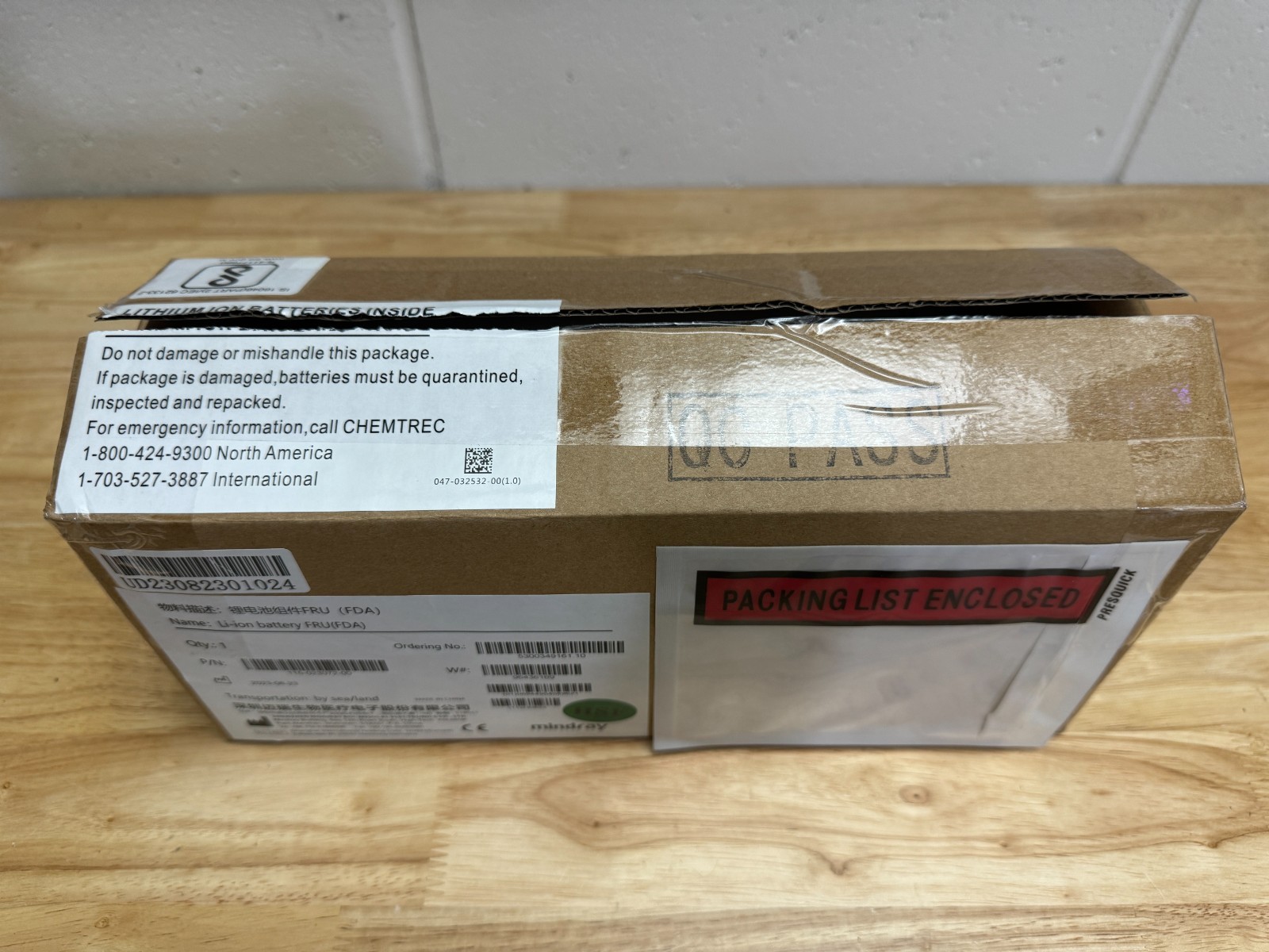 Mindray Li-ion Battery (P/N 115-023072-00) – NEW