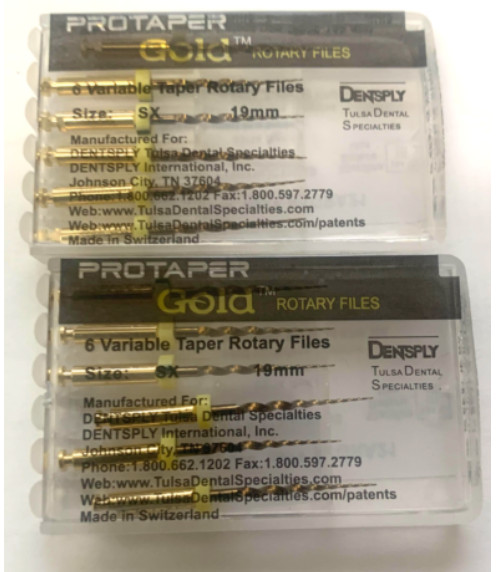 Protaper Gold Rotary Files Dentsply Tulsa Assorted Endodontics 21MM/25MM/31MM