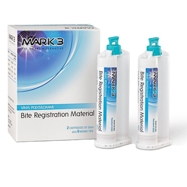 Mark3 Bite Registration Impression Material Fast Set 2 Cartridges