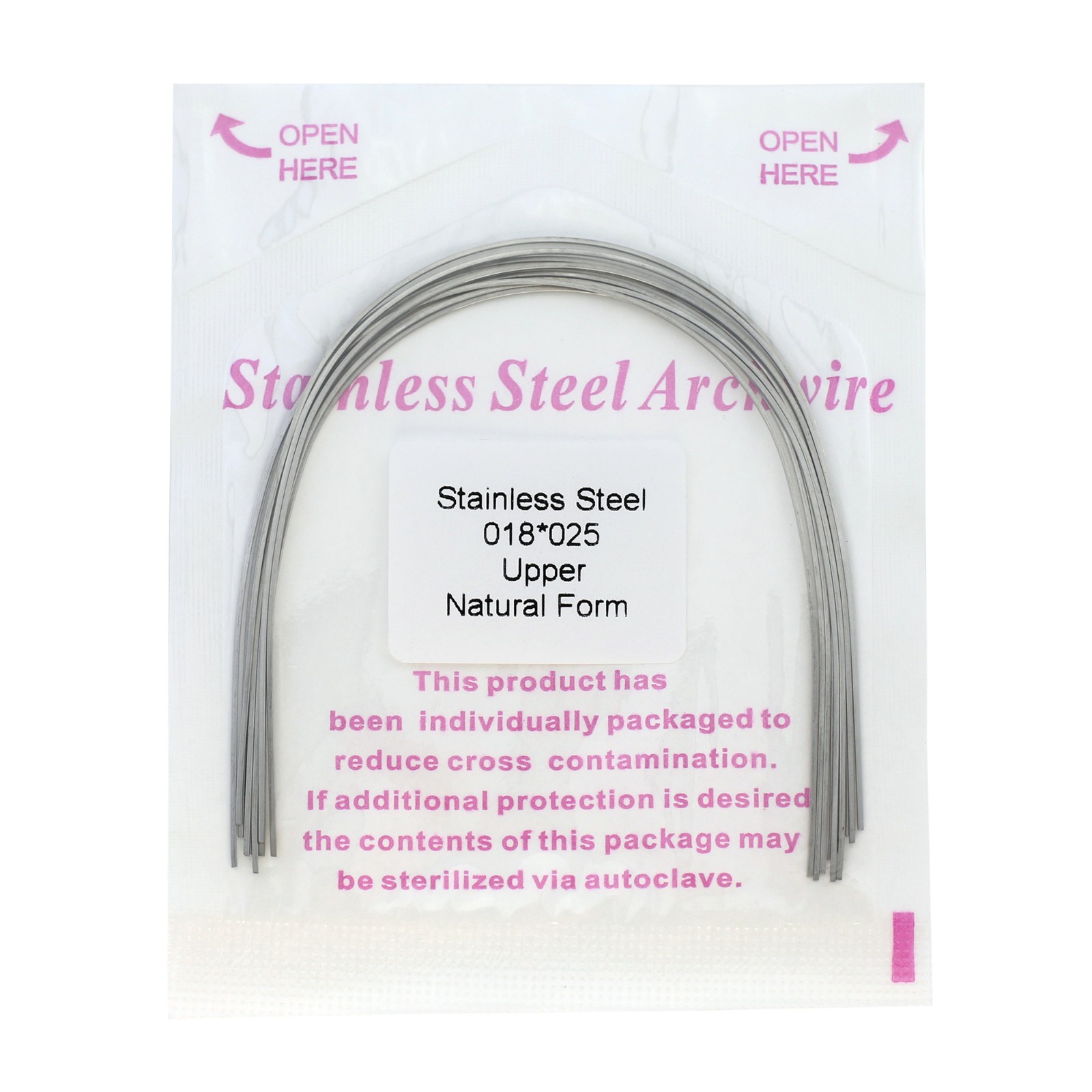 Dental Orthodontic Stainless Steel Archwires Natural Form Rectangular 16×22