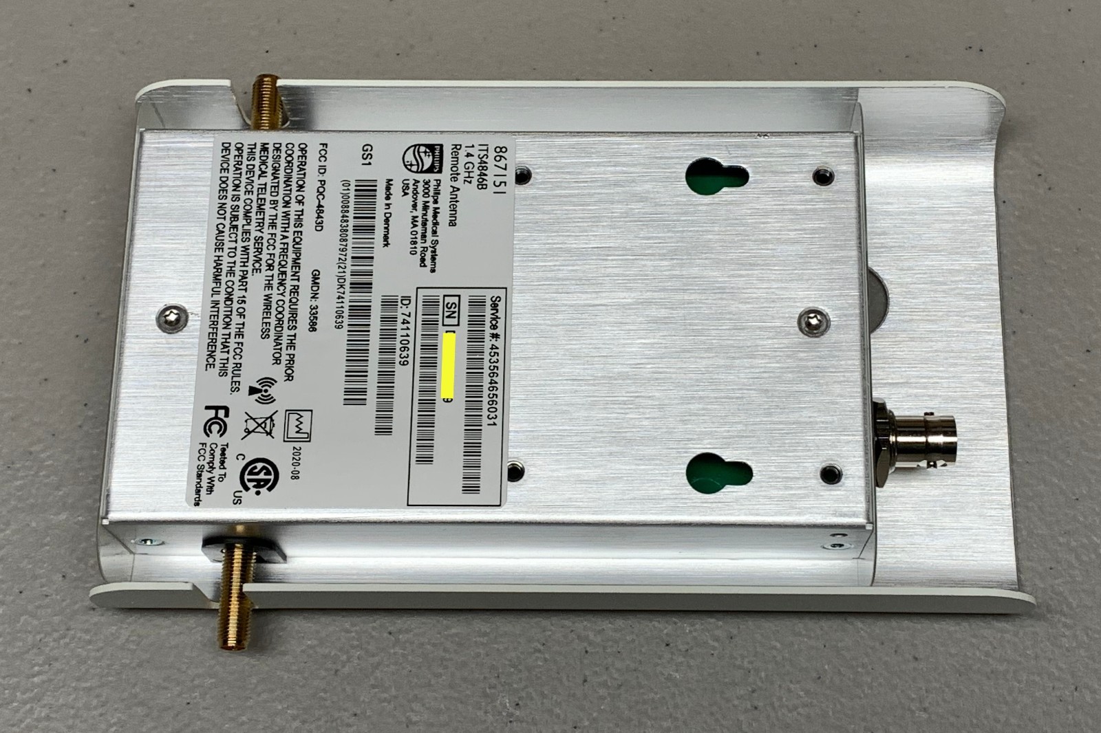 867151 , Philips ITS4846B remote antenna 1.4GHz, Made in Denmark