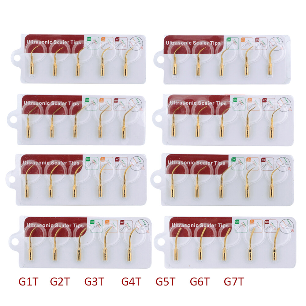 5Pcs/Pack G1T- G7T Dental Ultrasonic Piezo Scaler Tips for EMS & Woodpecker