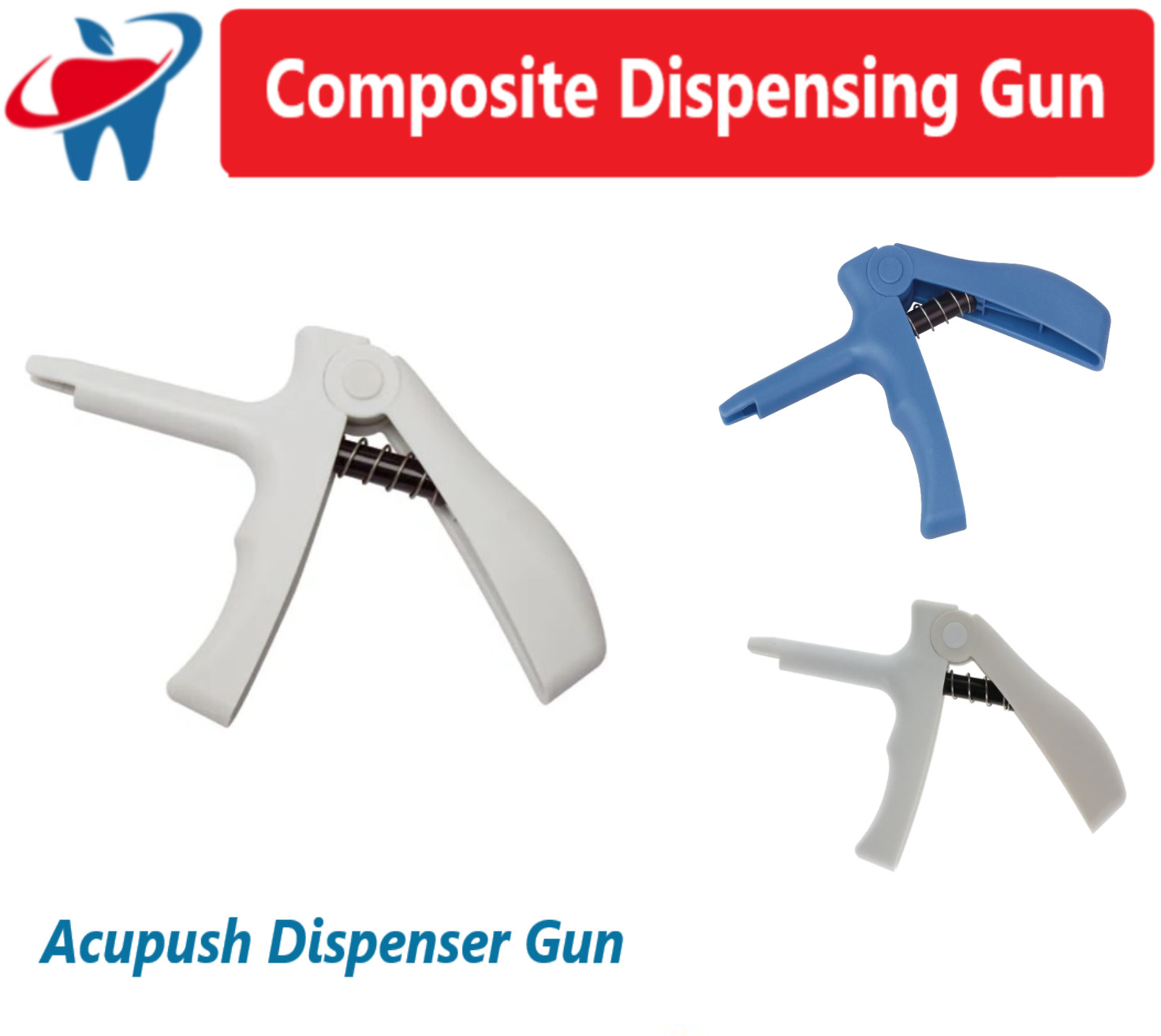 Dental Acupush Carpule Dispenser Gun Ea, Unidose Dispensing Gun Autoclave 275F