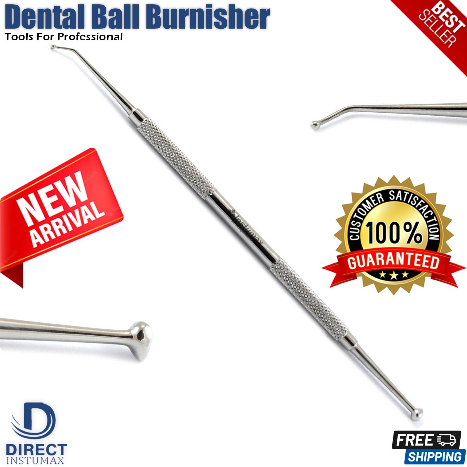 Dental Composite Filling Kit 5Pcs Restorative Instruments Cig#6 Cement Spatula