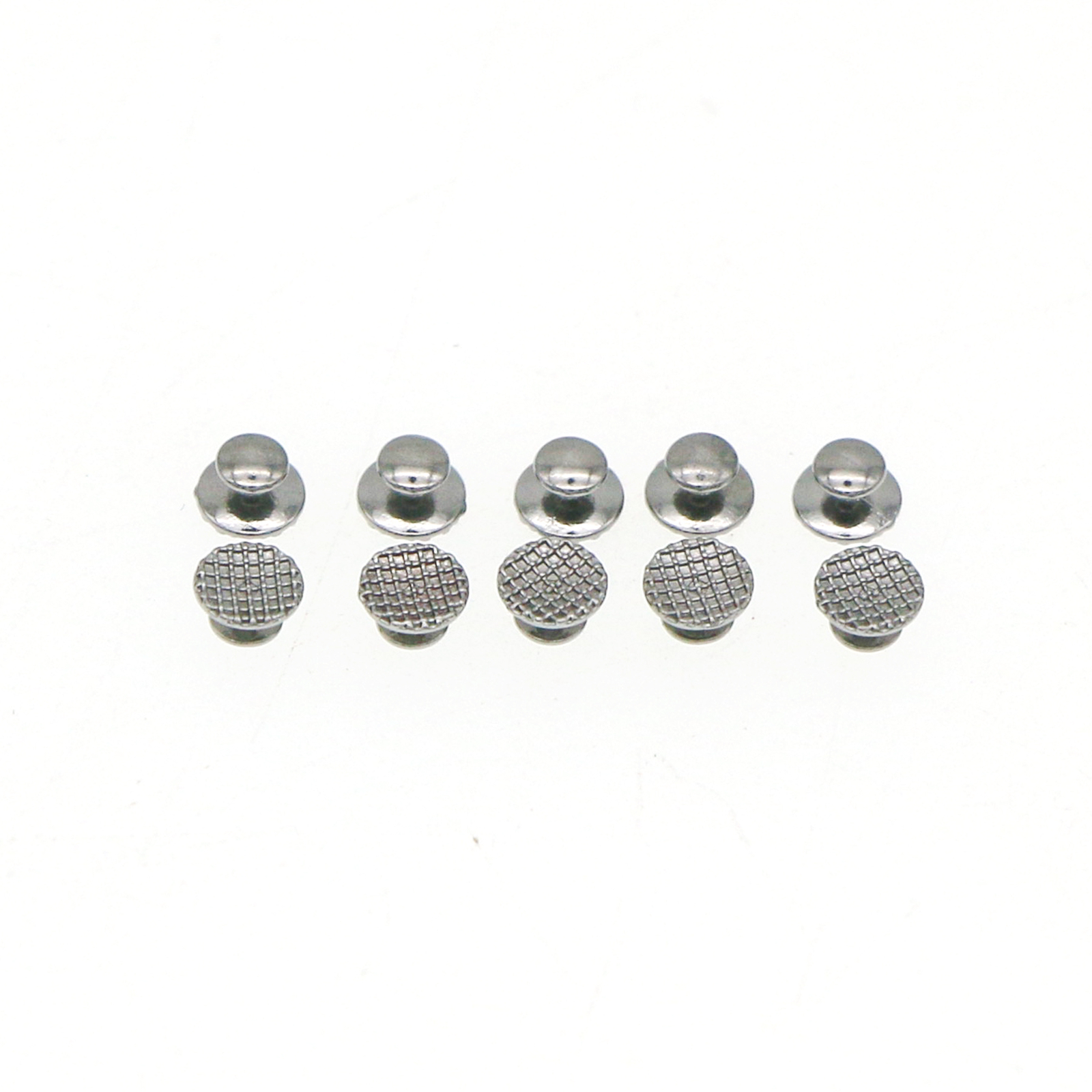 100Pcs Metal Lingual Buttons Bondable for Dental Orthodontic Round Mesh Base