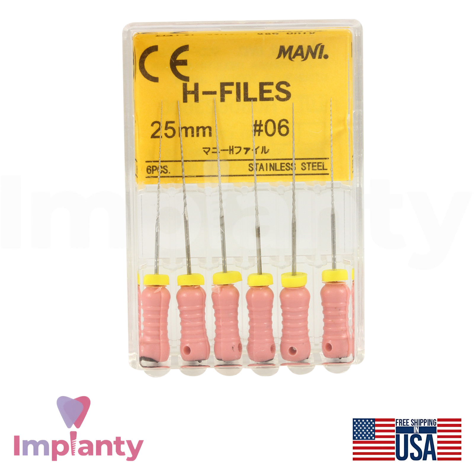 Mani H R00T CanaI Hand Files 25mm Stainless Steel Provide Tactile Sensation