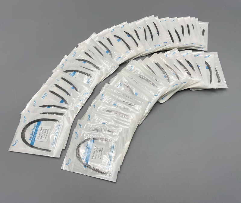 100Pcs Dental Stainless Steel Wire Round/Rectangular Wire Ovoid From Archwire