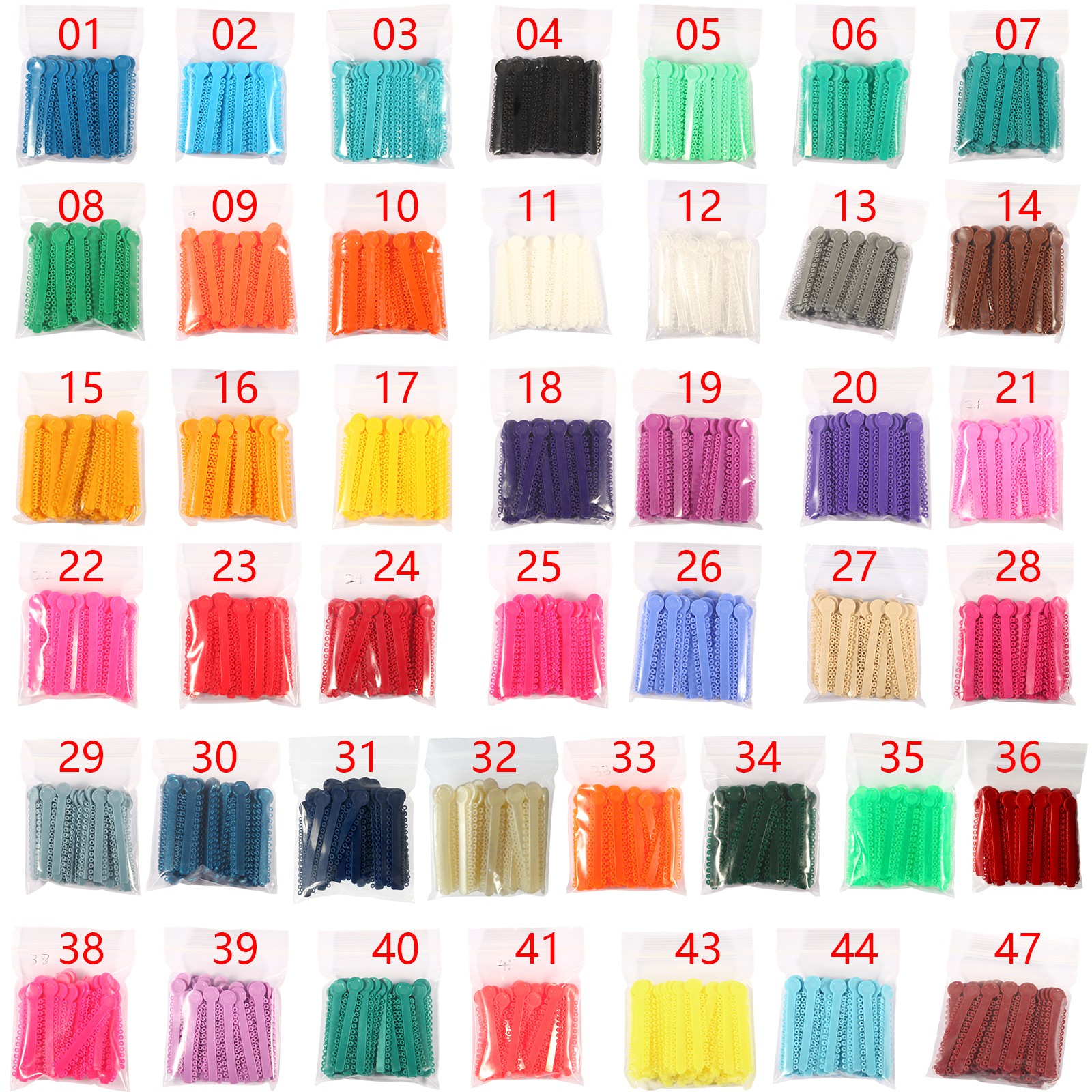 1040 Orthodontic Ligature Ties Elastic Rubber Band Ligadura Ortodoncia Bracket