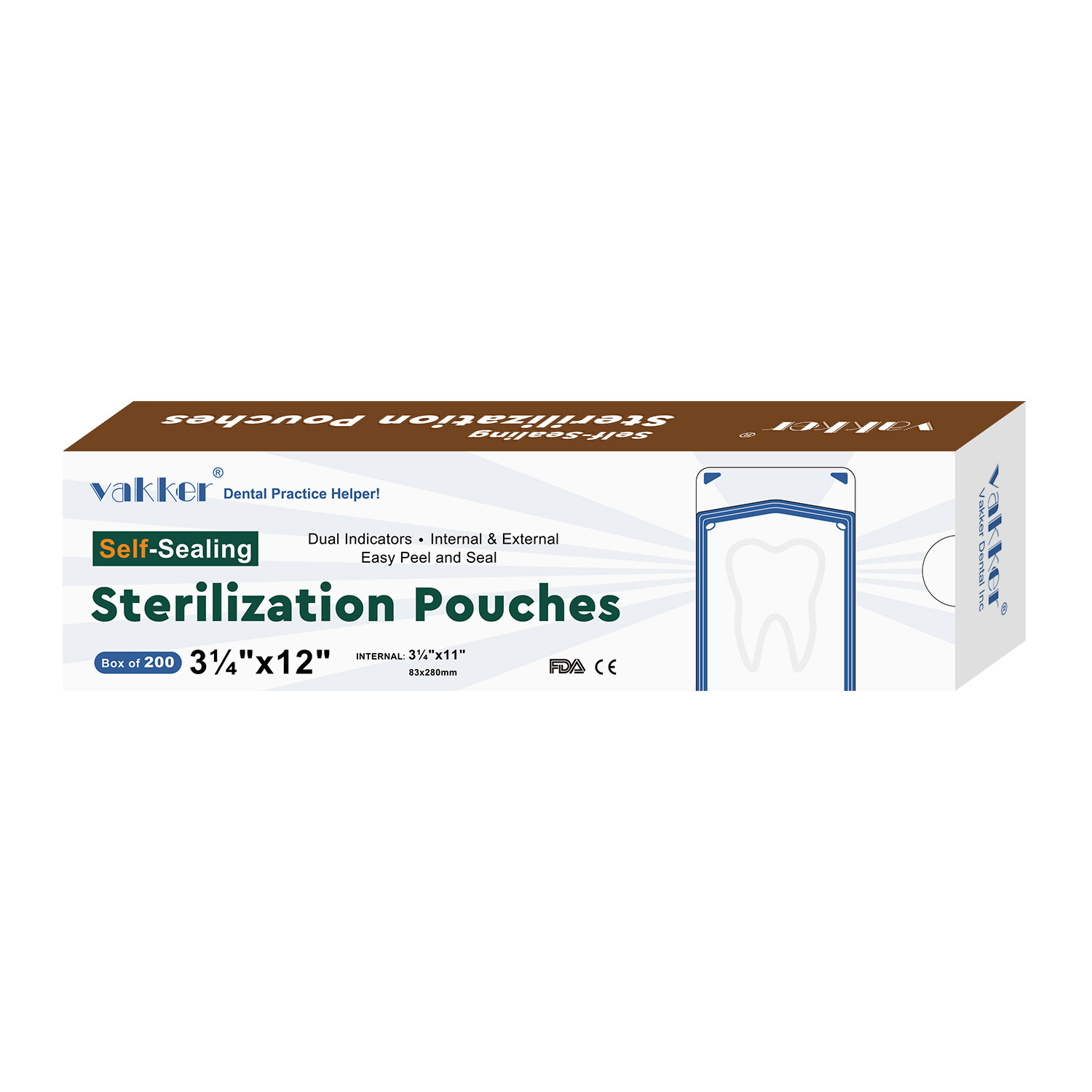 Self Sterilization Pouches Autoclave Sterilizer Bags Dental Medical Tattoo Nail