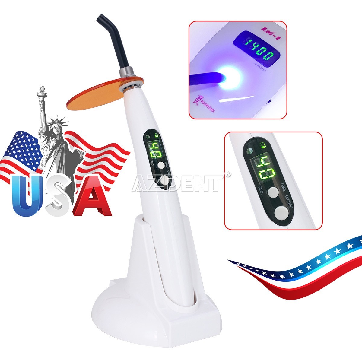 Dental Cordless LED Curing Light Lamp High Curing LED-B