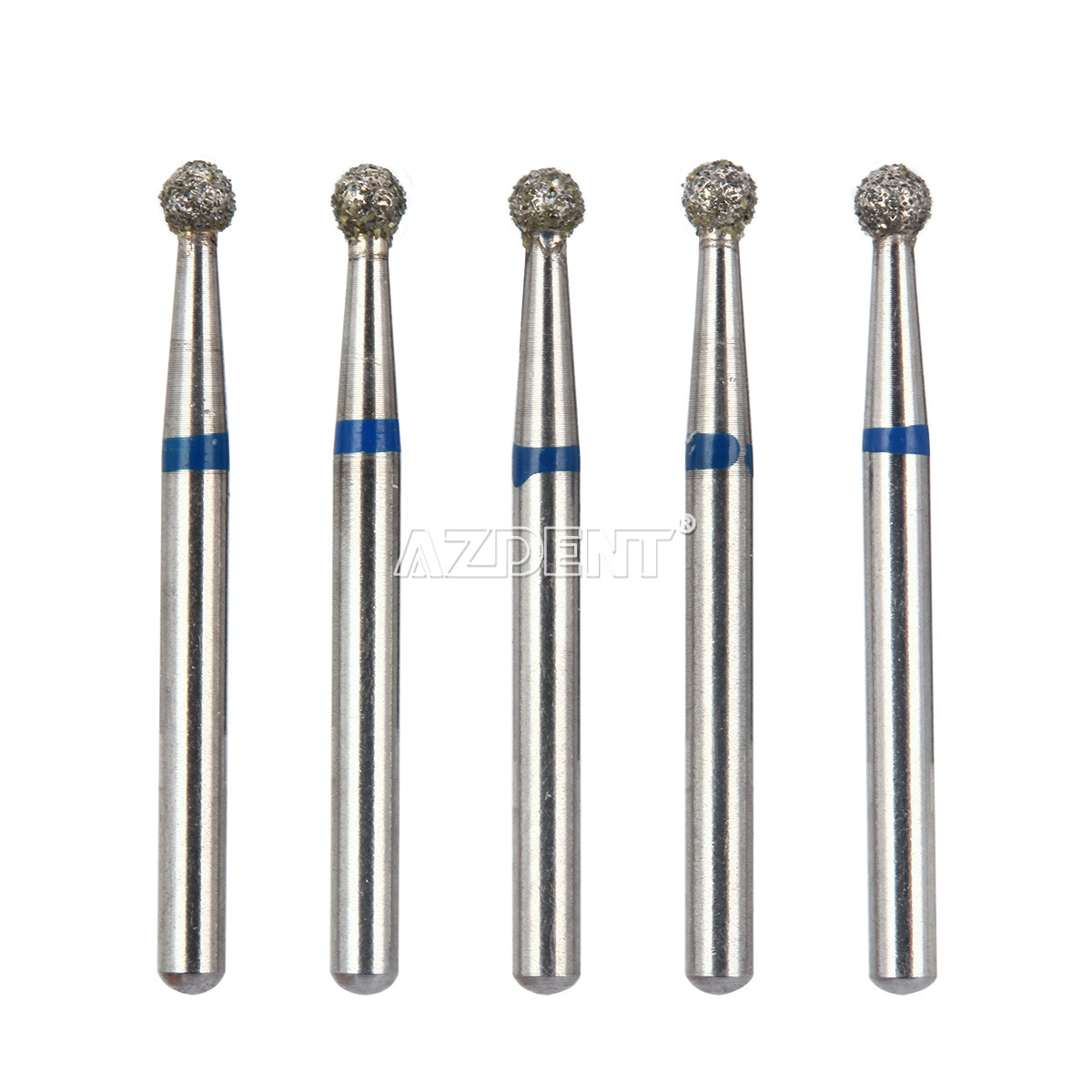 50X (250pcs) AZDENT Dental FG Diamond Burs for High Speed Handpiece
