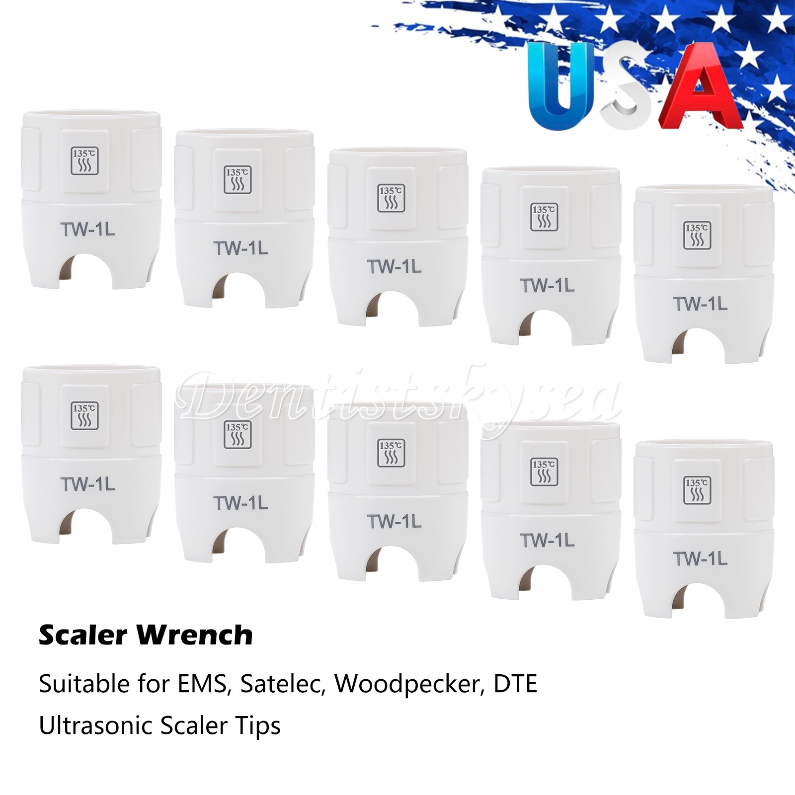 key Wrench for EMS/Satelec/Cavitron/DTE Ultrasonic Scaler tips 135°C ZX