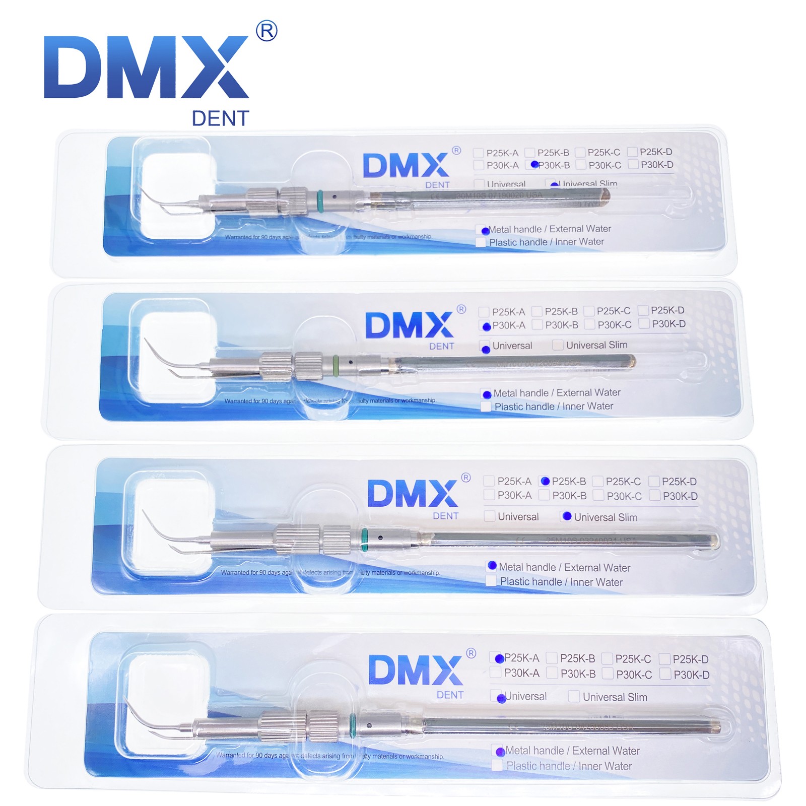 DMXDENT Cavitron Dental Inserts Tips Ultrasonic 25k/30k Slim Series Fit EMS/ART