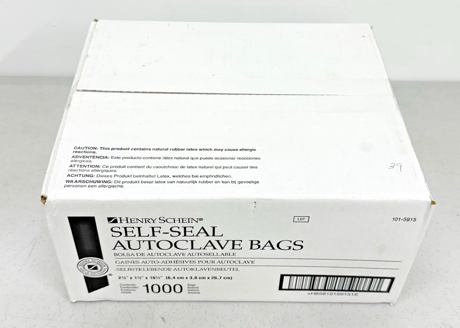 Henry Schein Self Seal Sterilization Pouches 1000 Count Case 101-5915