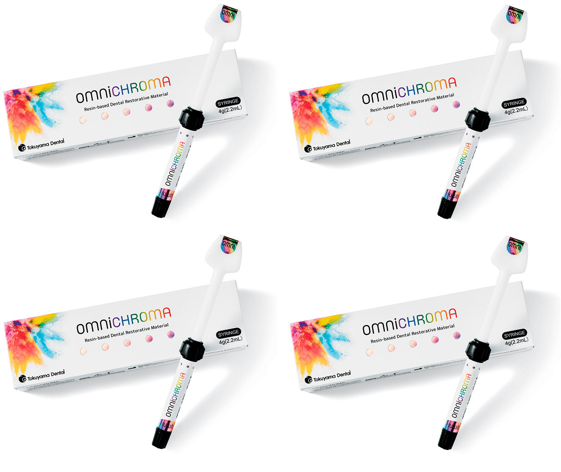 4 x Palfique OMNICHROMA ONE SHADE Resin Based Dental Restorative Composite 4gm