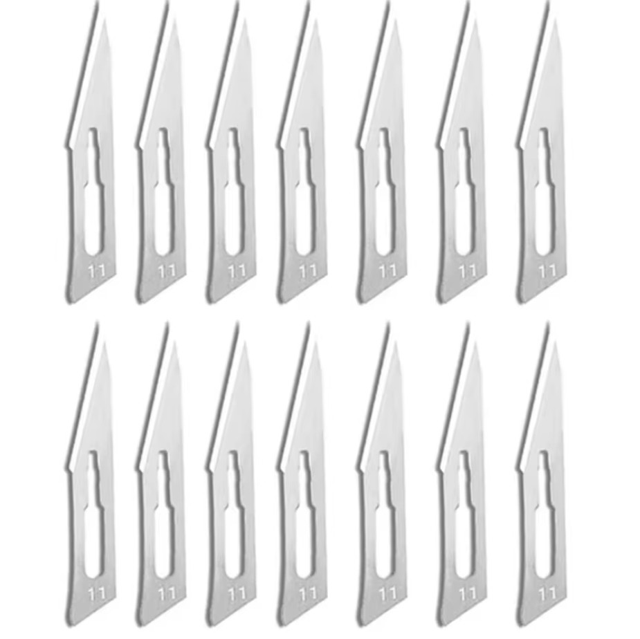 100pcs/box Dental Surgical Blade Sterile Carbon Steel Scalpel #11 sterile USA
