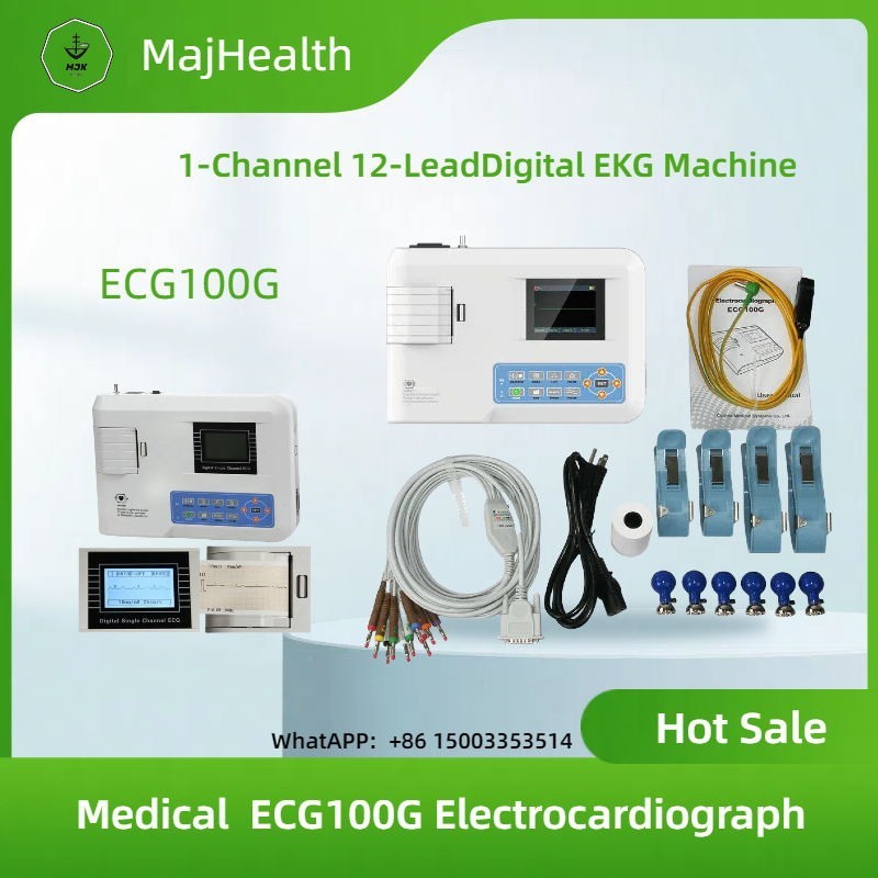 1-Channel 12-Lead Digital EKG Machine – Medical ECG100G Electrocardiograph